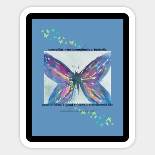 Rainbow Butterfly Sticker